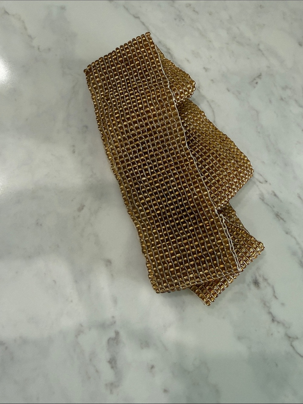 Gold Mesh Evening Scarf - Women Accessories